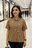 شومیز نخی جلو دکمه